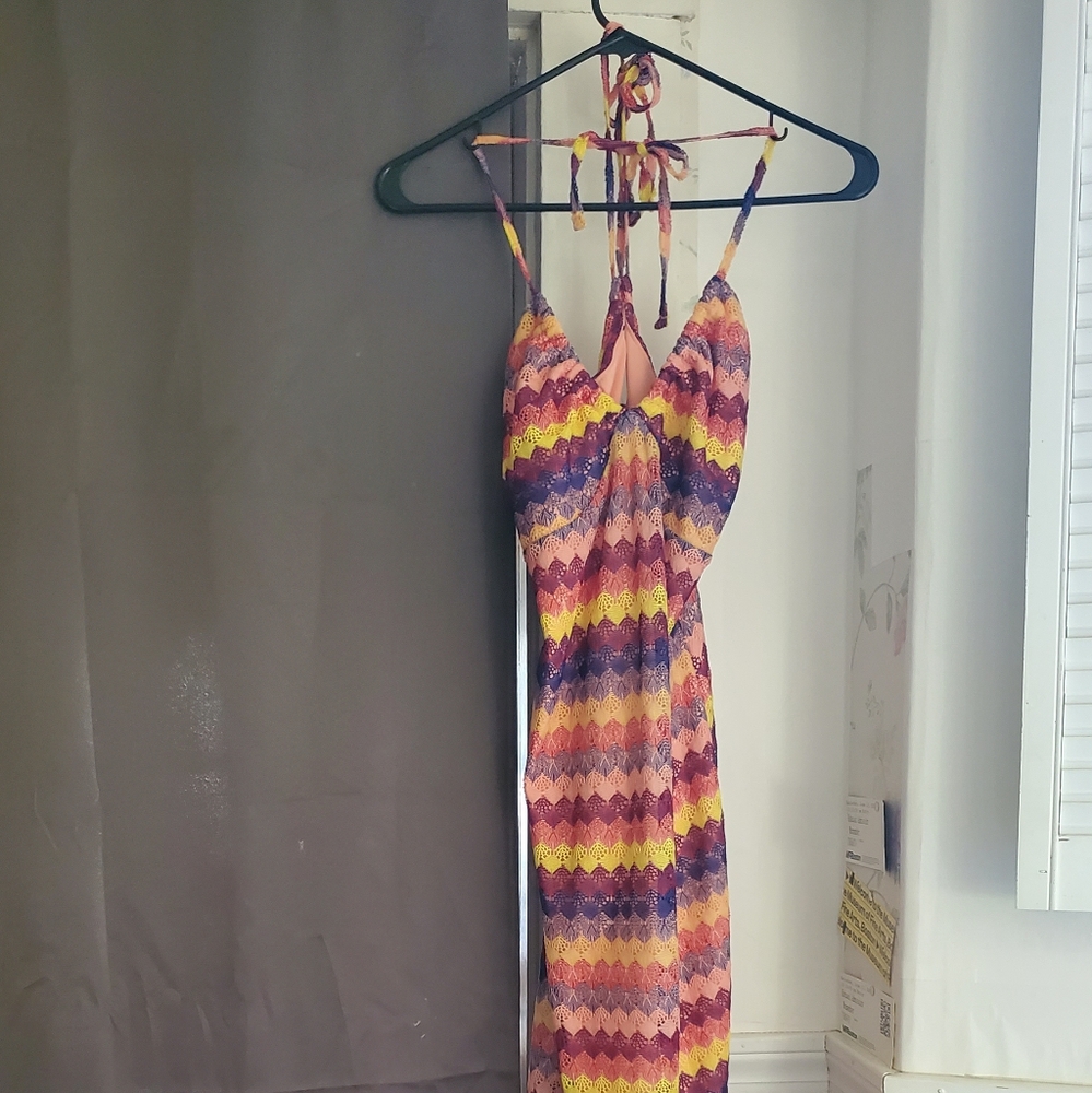 Wild Fable Multicolor Chevron Maxi Dress